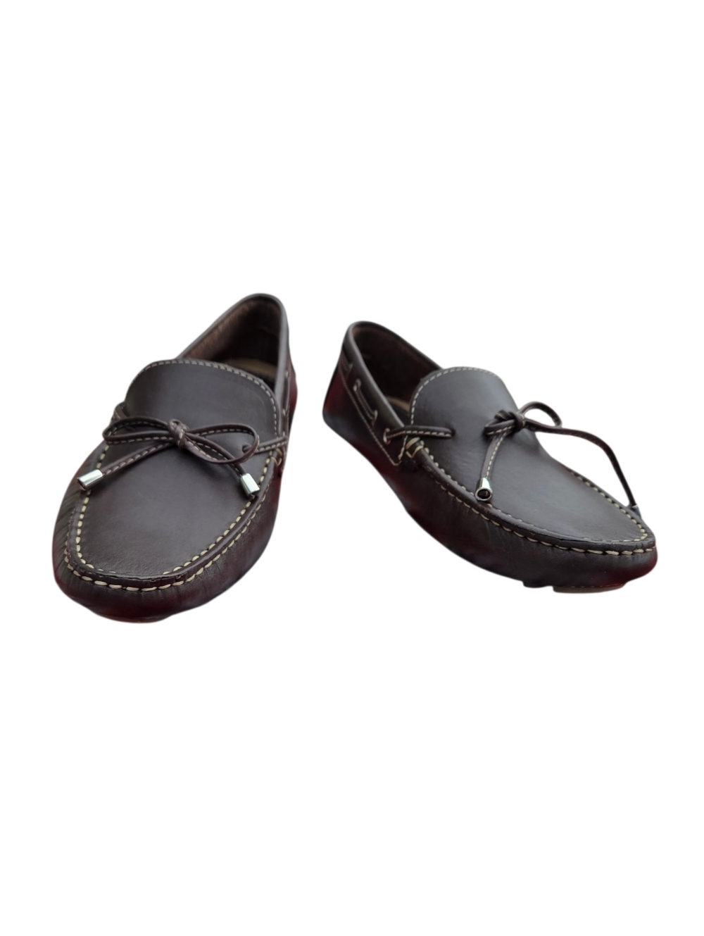 Eastland - NEW Women's Marcella Brown Leather Slip-On Driving Moccasins w/Bow - Picture 2 of 7
